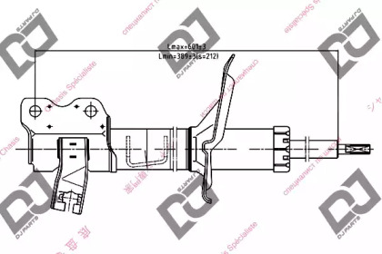 Амортизатор DJ PARTS DS1127GS